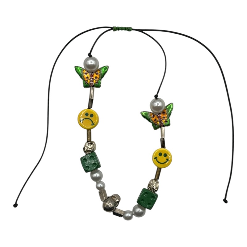 *EVAE* Smiley Pearl Necklace|O/S