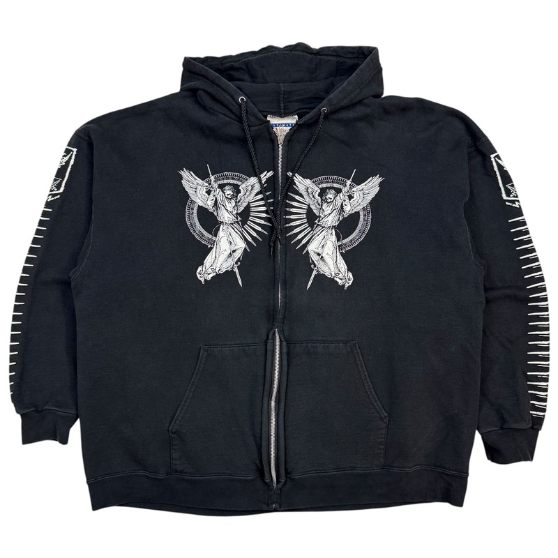 Vintage Goatwhore Band Zip Up Hoodie Black