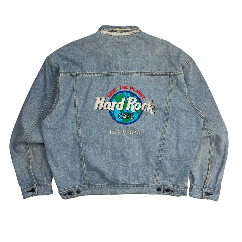Vintage Hard Rock Cafe Las Vegas Denim Jacket