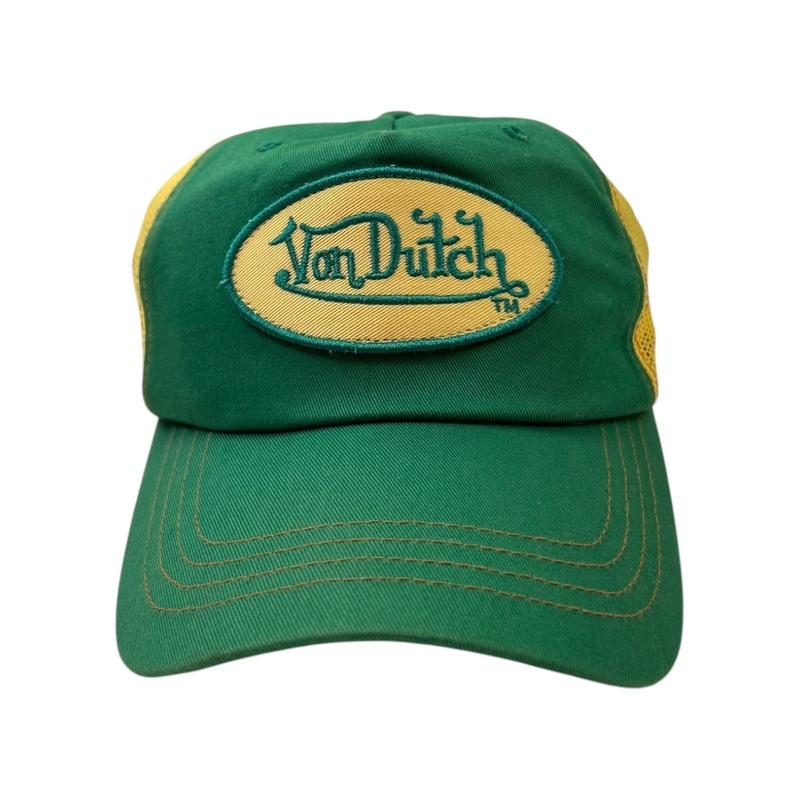 Vintage Von Dutch Hat Green/Yellow