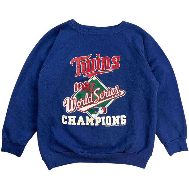 1987 Minnesota Twins World Series Champions Crewneck Blue