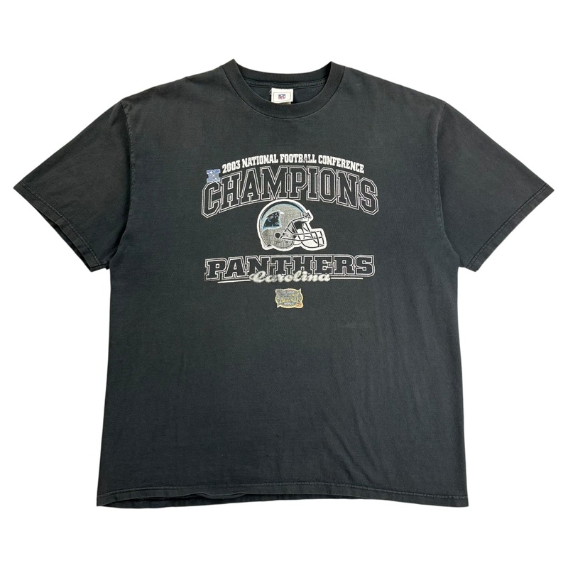 2003 Carolina Panthers NFC Champs Tee Black