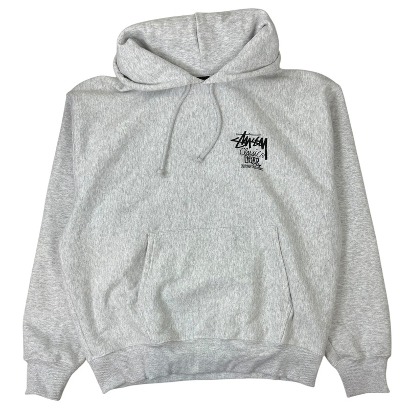 Stussy Classic Gear Hoodie Ash Heather