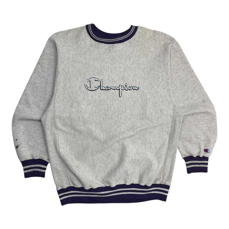 Vintage Champion Crewneck Sweatshirt Grey