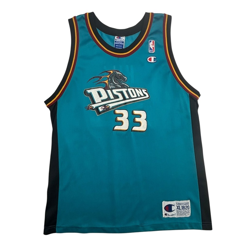 Vintage Champion Detroit Pistons Grant Hill NBA Jersey
