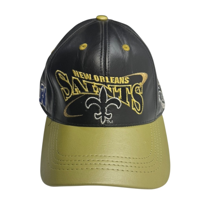 Vintage Leather New Orleans Saints NFL Hat