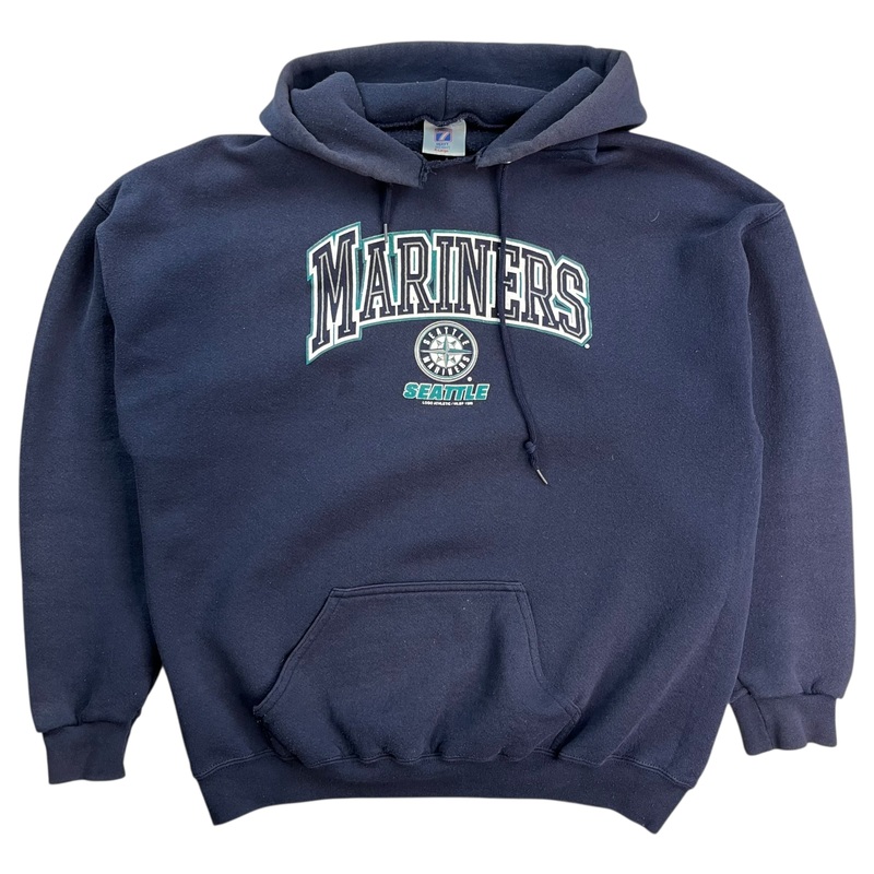 Vintage Seattle Mariners Hoodie Navy Blue