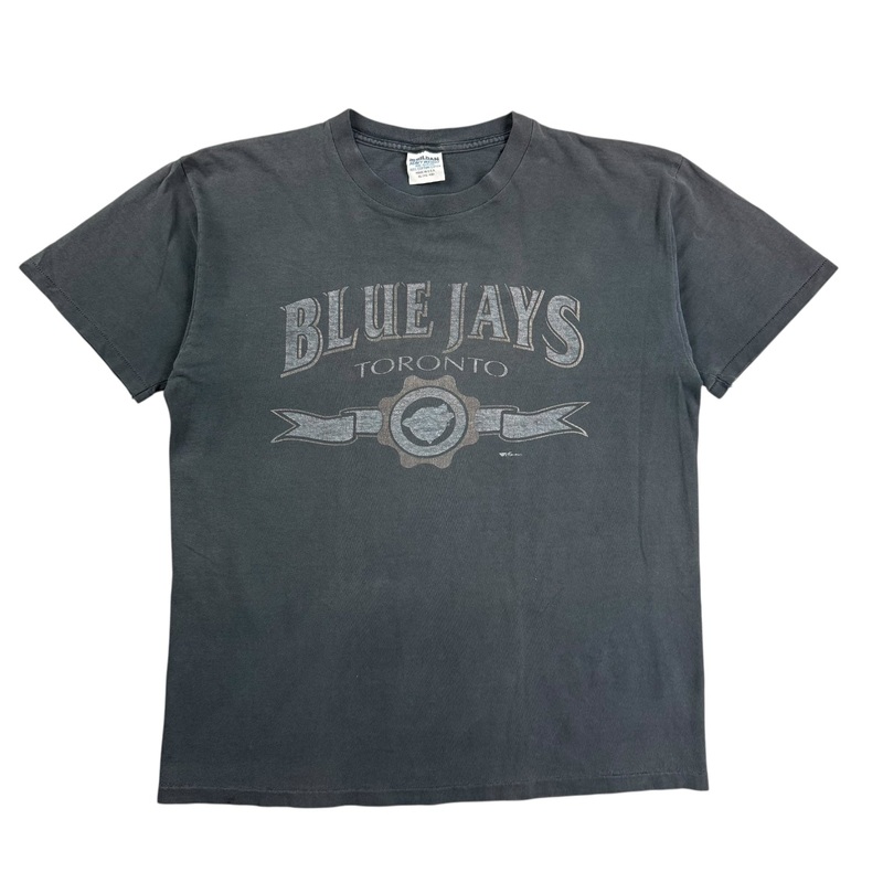 Vintage Toronto Blue Jays Script Tee Faded Black