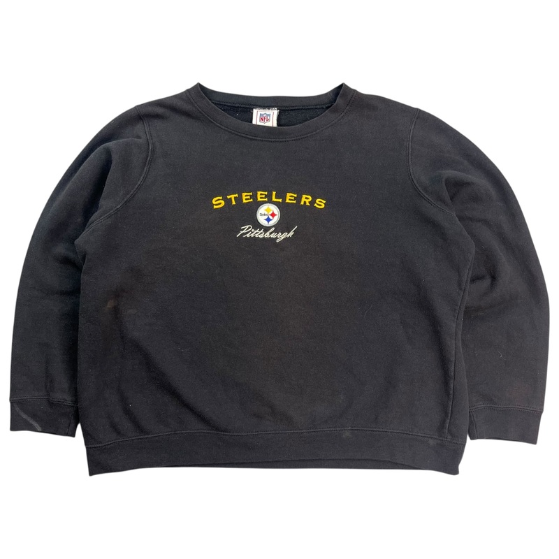 Vintage Womens Pittsburgh Steelers Crewneck Black