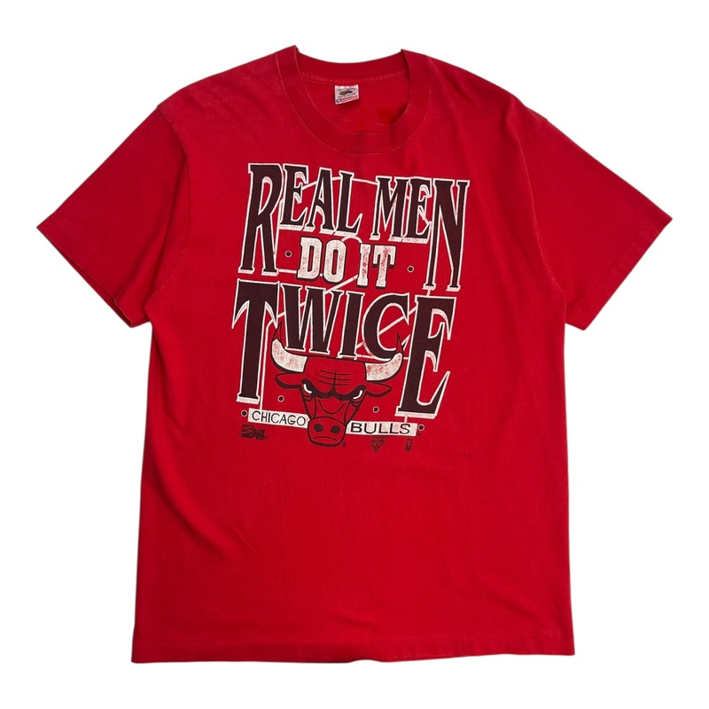 1993 Chicago Bulls Real Men Do It Twice NBA T-Shirt