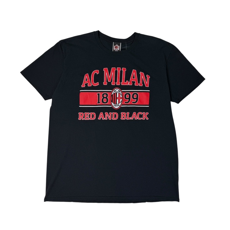 2000s AC Milan Red & Black T-Shirt