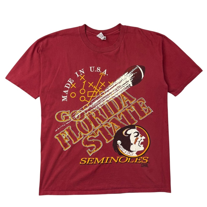 Vintage Florida State Seminoles Football Tee Red