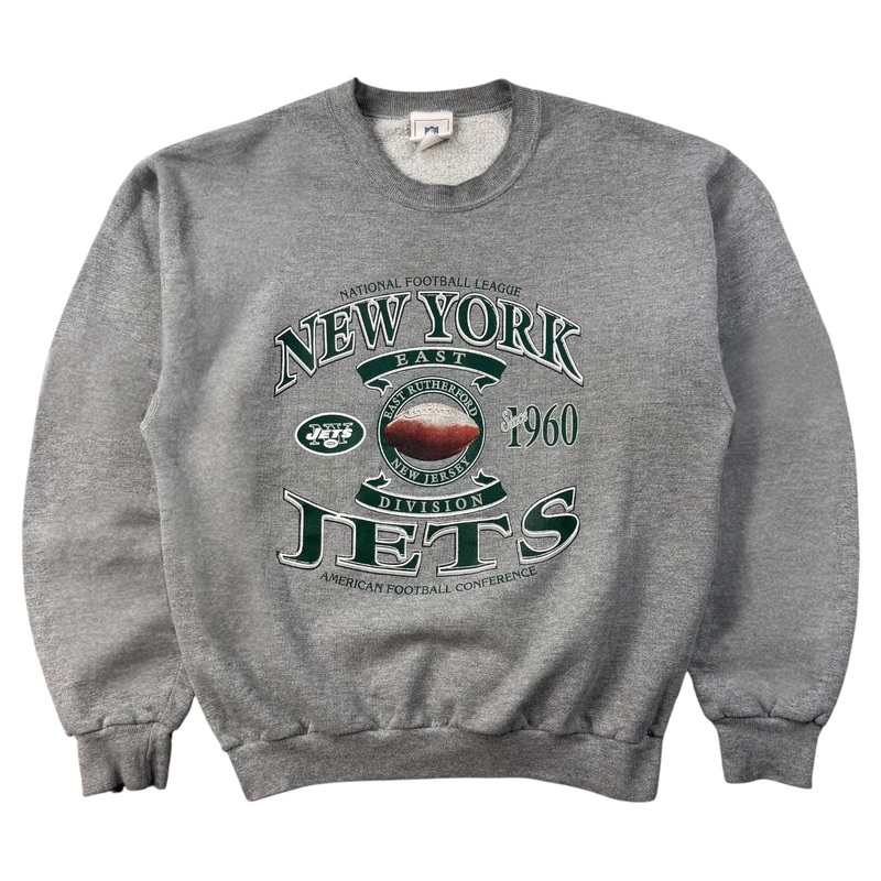 Vintage New York Jets Crewneck Grey
