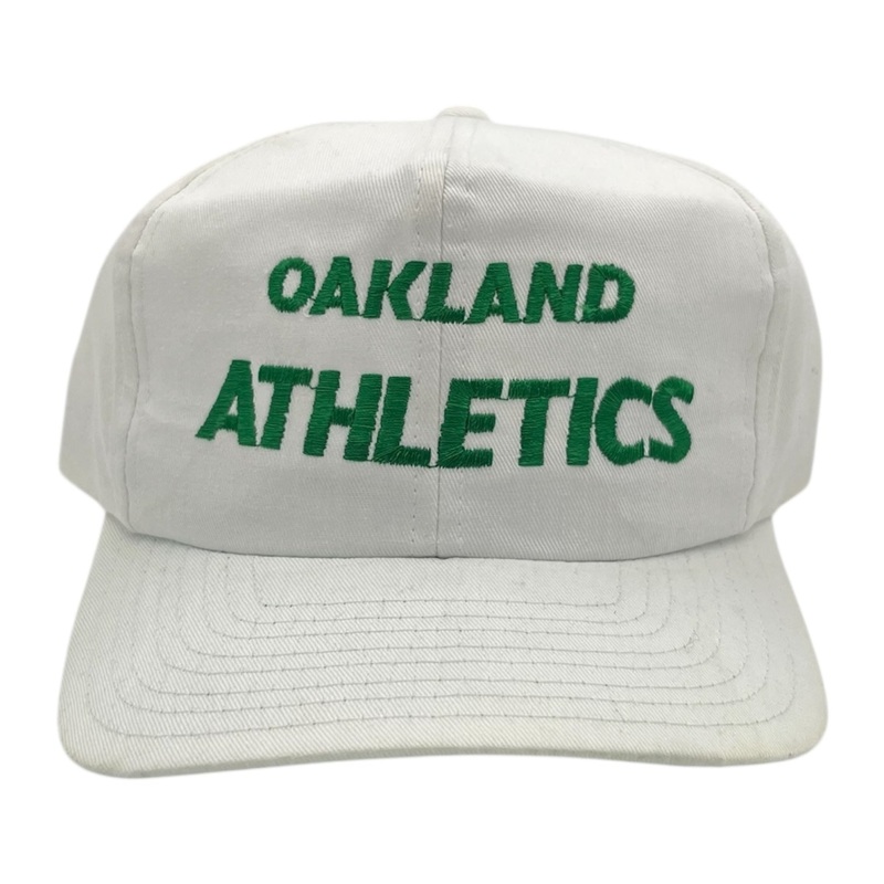 Vintage Oakland Athletics Snapback Hat White