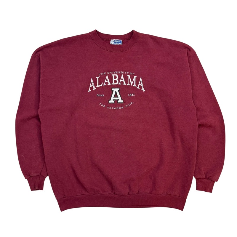 Vintage University Of Alabama Crimson Tide Crewneck Red