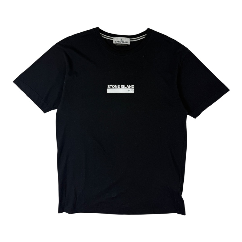 Stone Island Simple Logo Tee Black