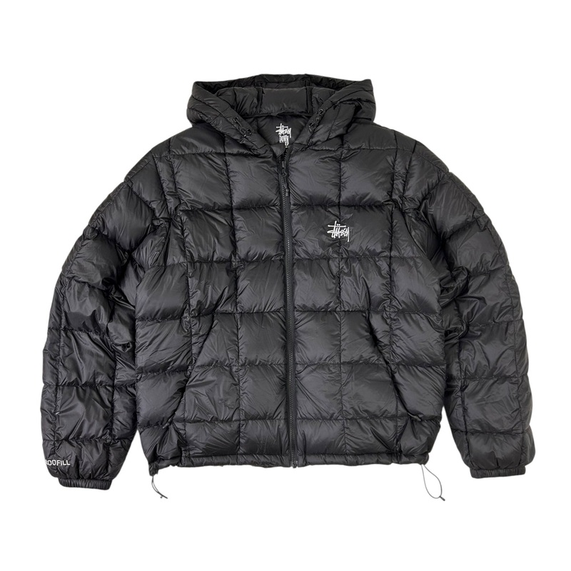 Stussy Midweight Hooded Puffer Jacket Black