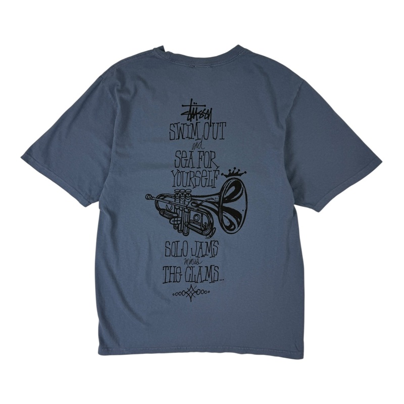 Stussy Swim Out Graphic Tee Washed Blue