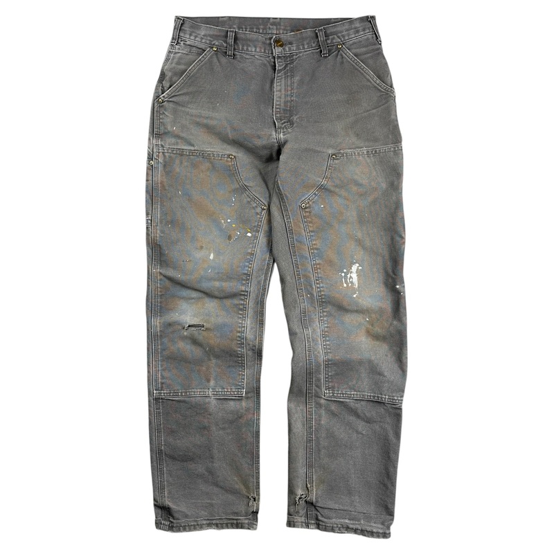 Vintage Carhartt Double Knee Cargos Light Grey