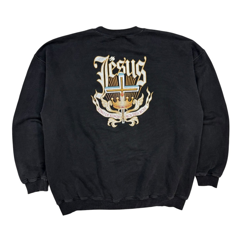 2000 March For Jesus Crewneck Black