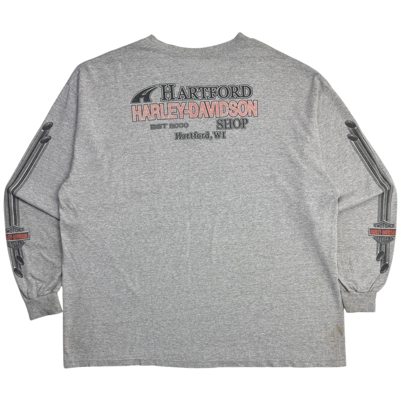 2002 Harley Davidson Pocket Longsleeve T-Shirt