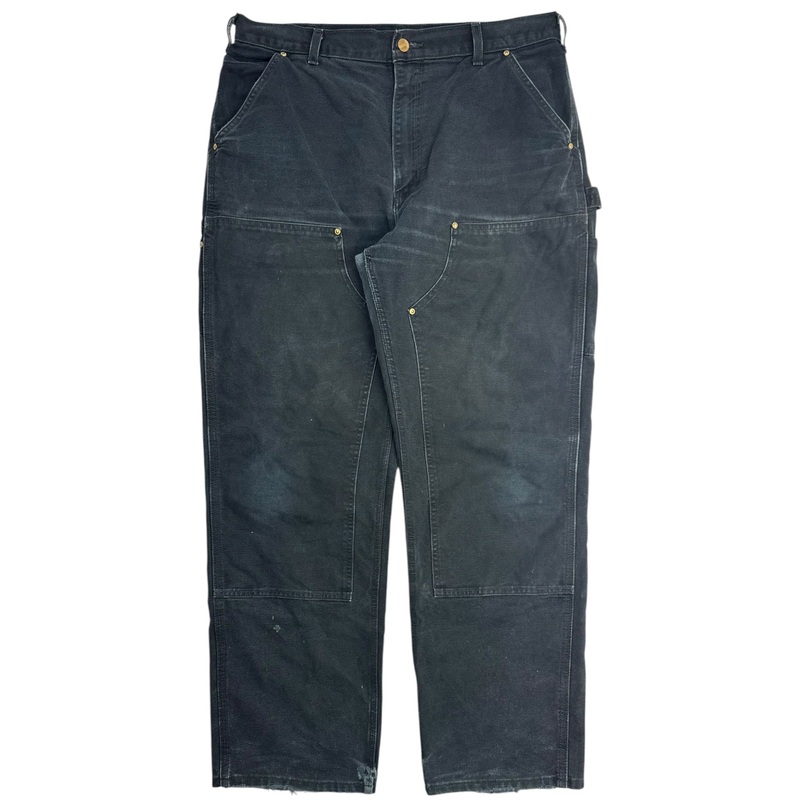 Vintage Carhartt Double Knee Bottoms Faded Black