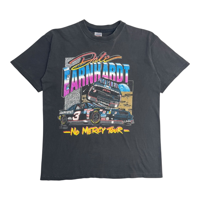 Vintage Dale Earnhardt No Mercy Tour T-Shirt Grey
