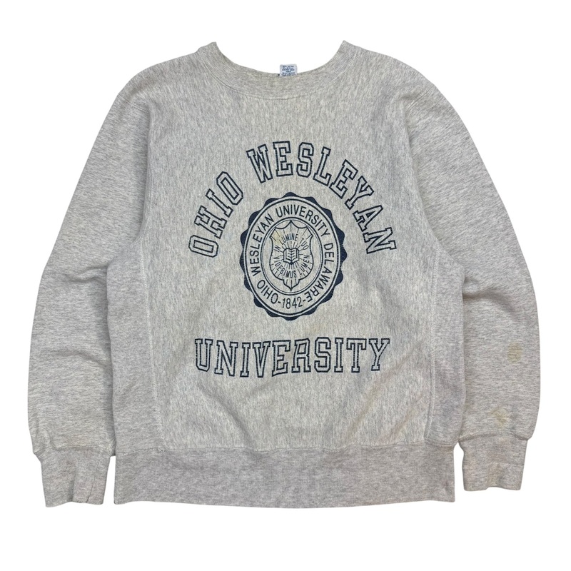 Vintage Ohio Wesleyan University Crewneck Grey