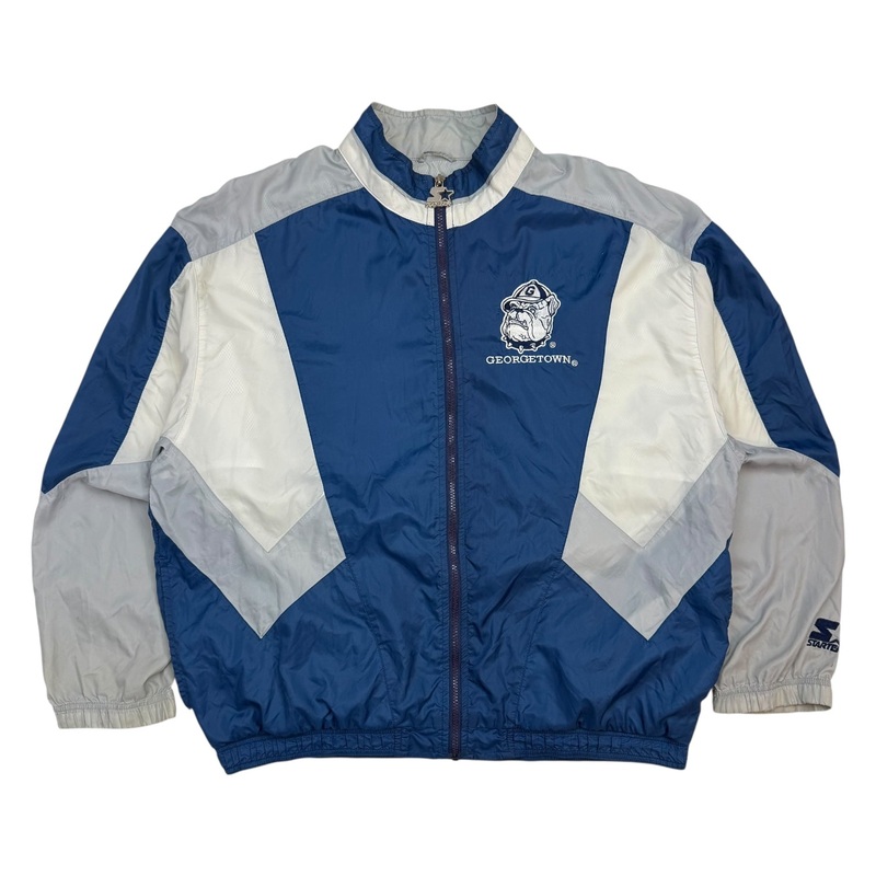 Vintage Starter Georgetown Hoyas Windbreaker Jacket Blue/White