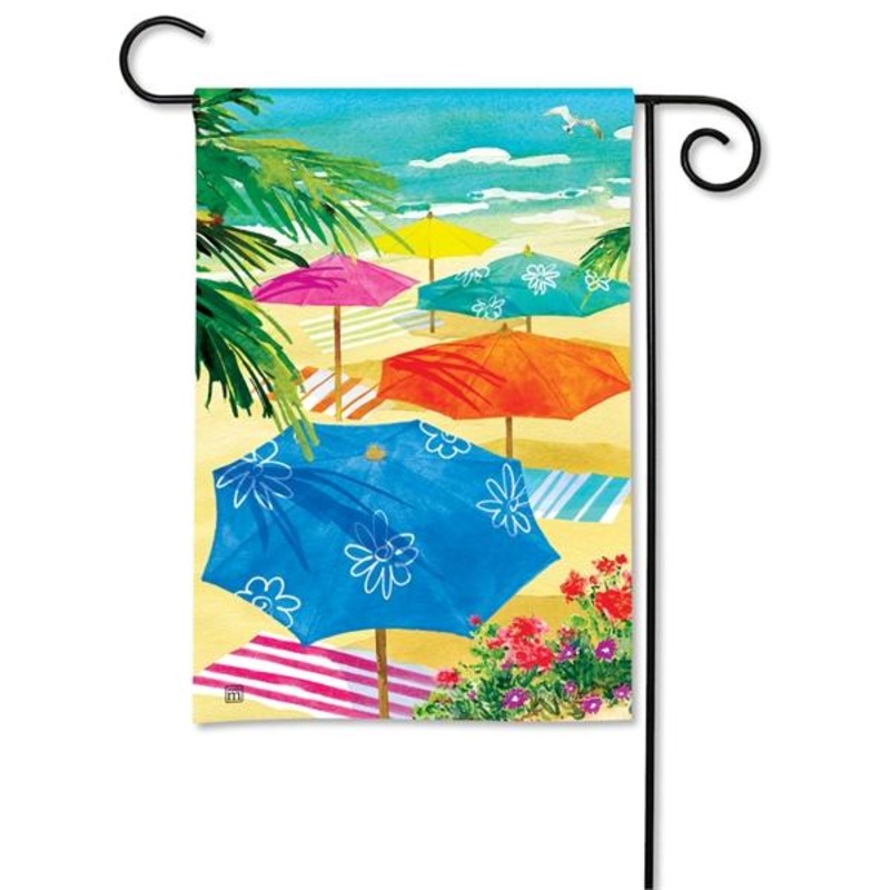 Beach Umbrellas Garden Flag