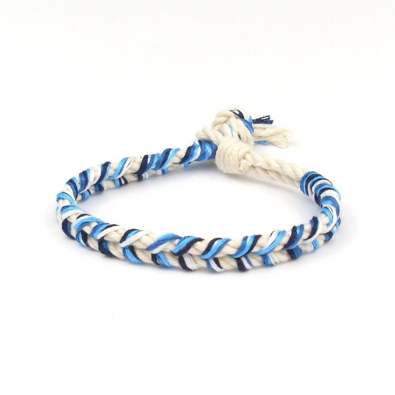 Blue Crush Braided Bracelet