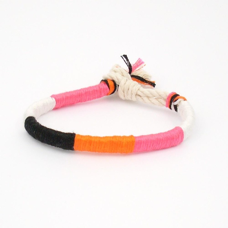 Sherbet Summer Twisted Colorblock Bracelet