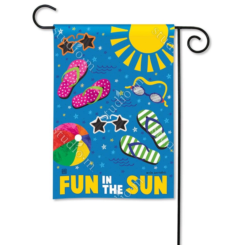 Summertime Fun Garden Flag