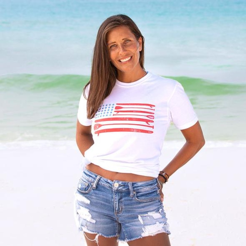 30A Paddle Board USA Recycled Unisex Tee