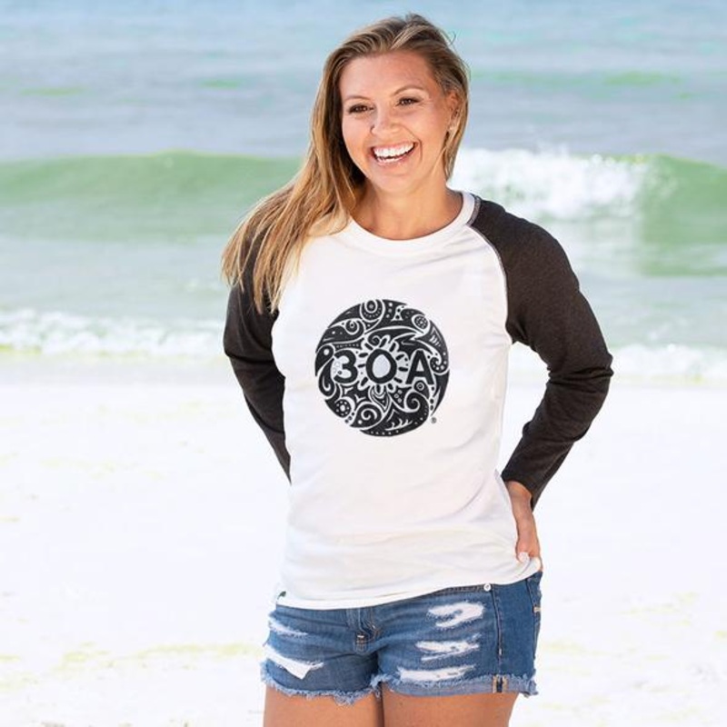 30A Tribal Recycled Baseball Tee