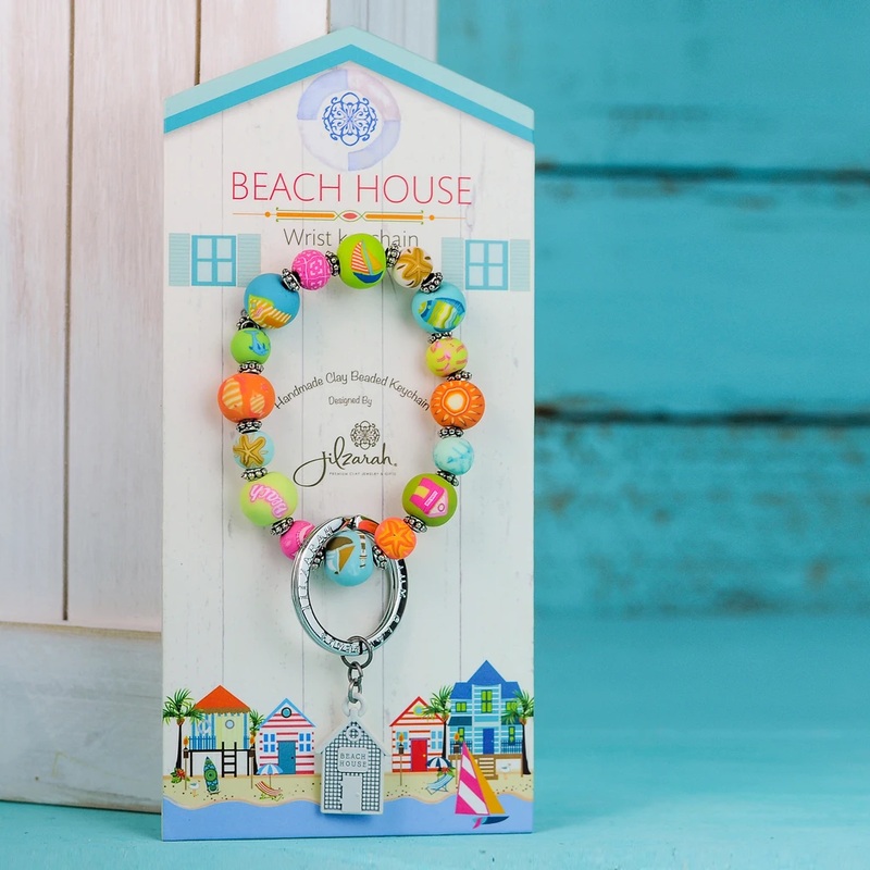 Beach House Wrist Keychain