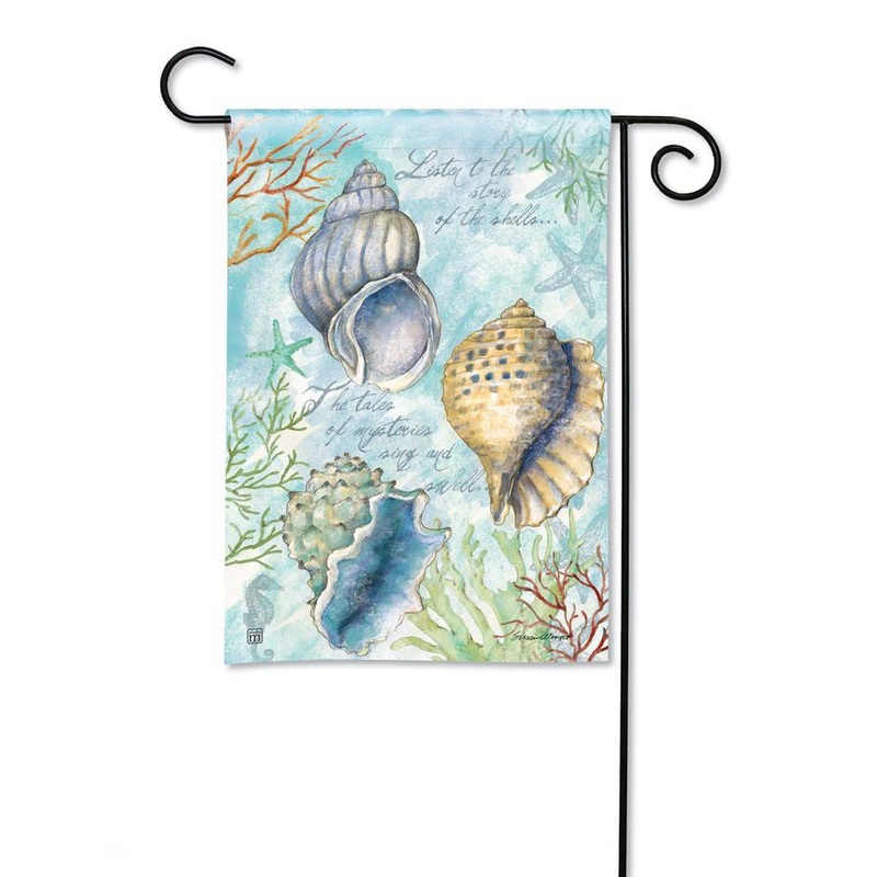 Collecting Shells Garden Flag