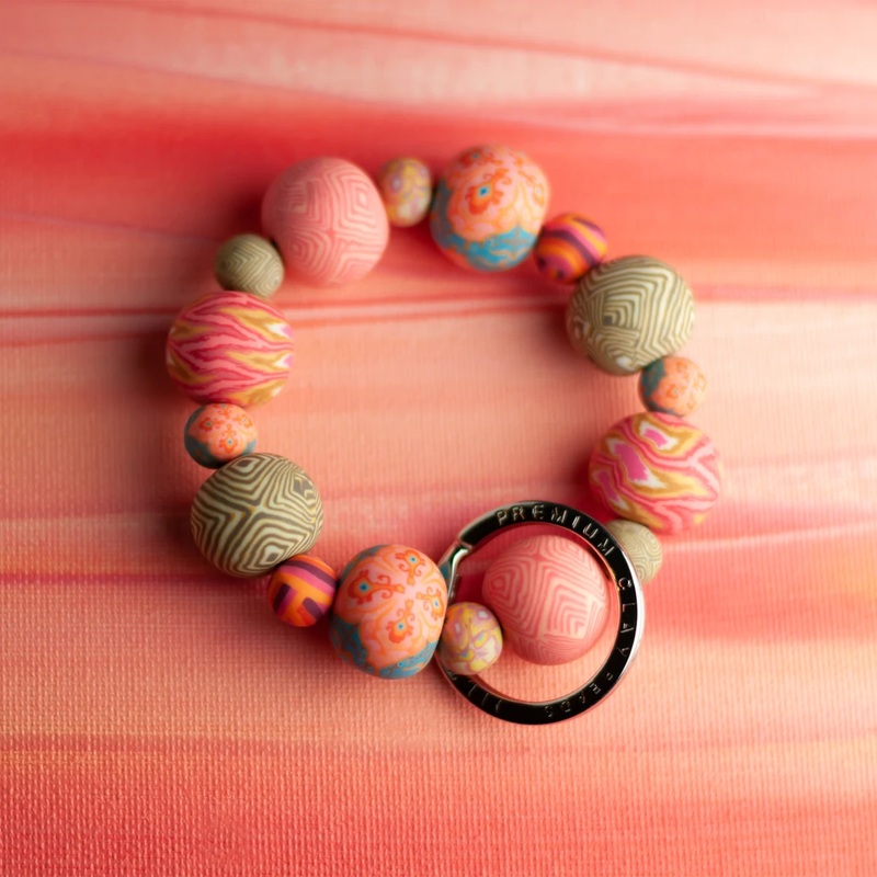 Coral Crush Wrist Keychain