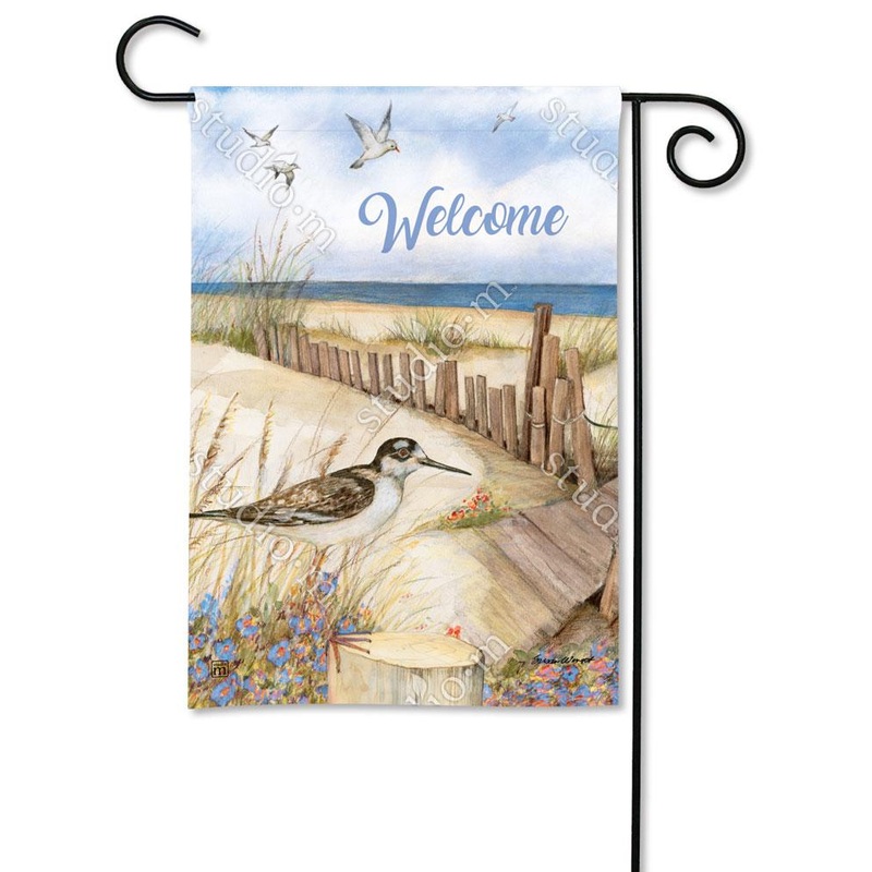 Down To The Beach Garden Flag