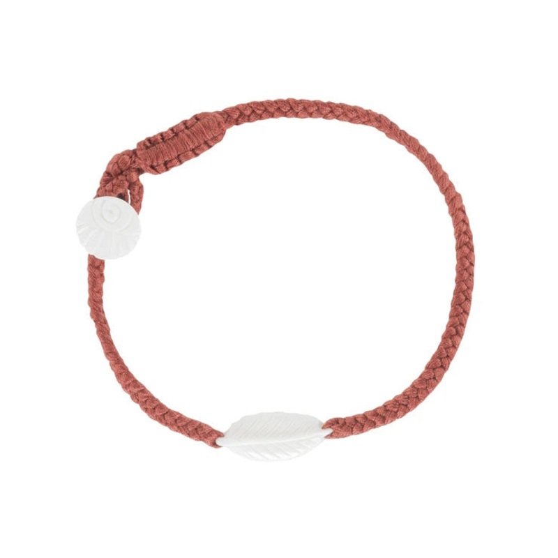 Elm Leaf Bracelet|Cinnamon|Ginger|Nutmeg|Button