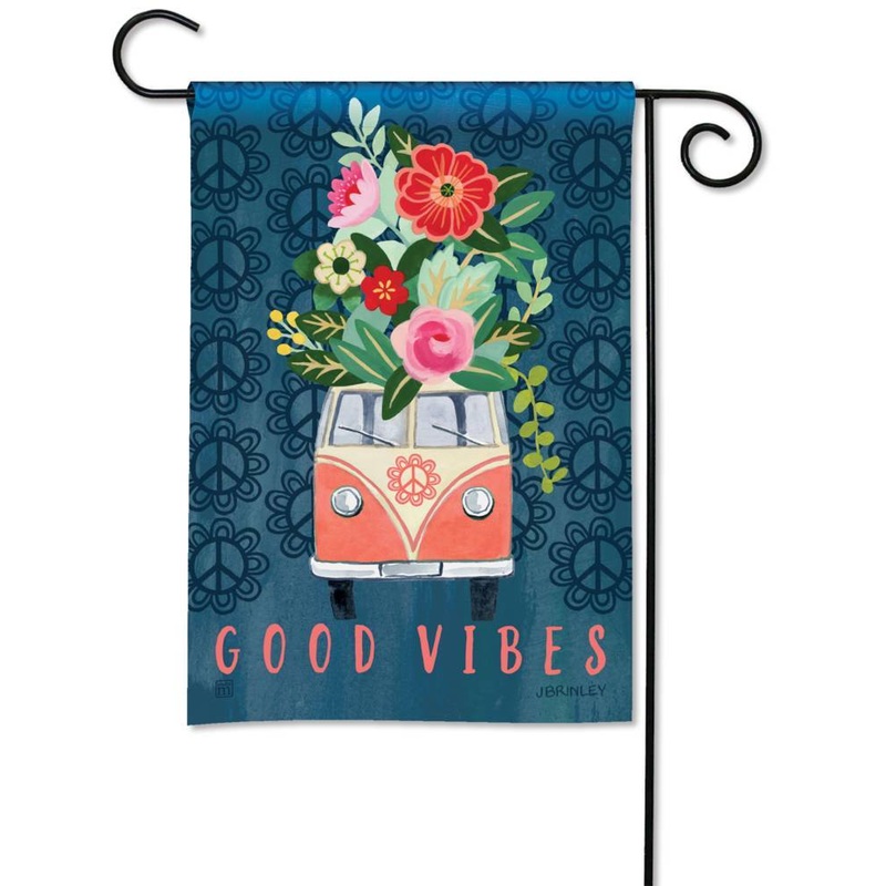 Good Vibes Garden Flag