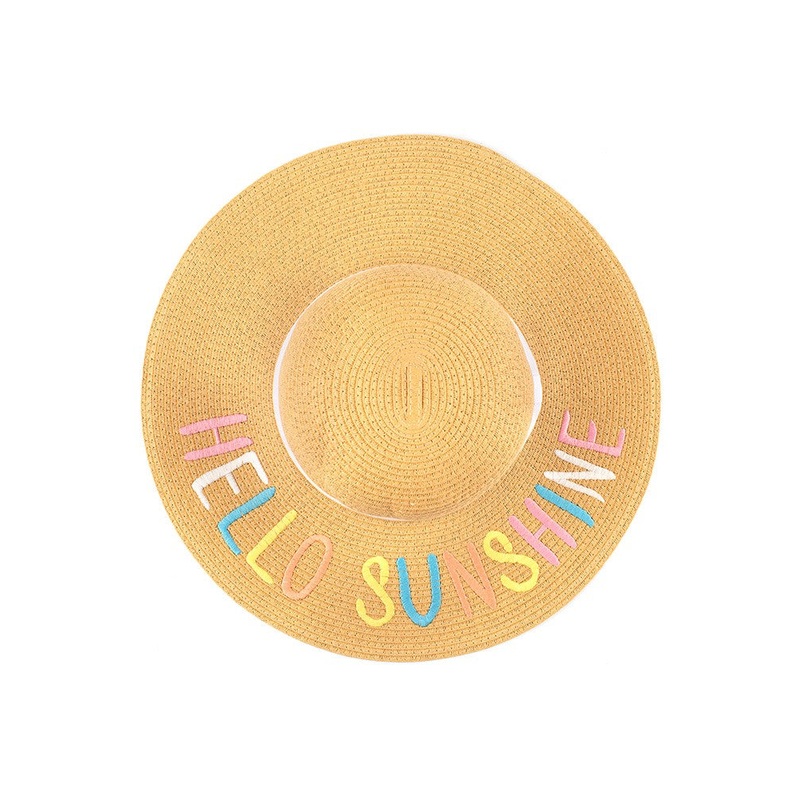 Hello Sunshine Pastel Sun Hat (Natural)