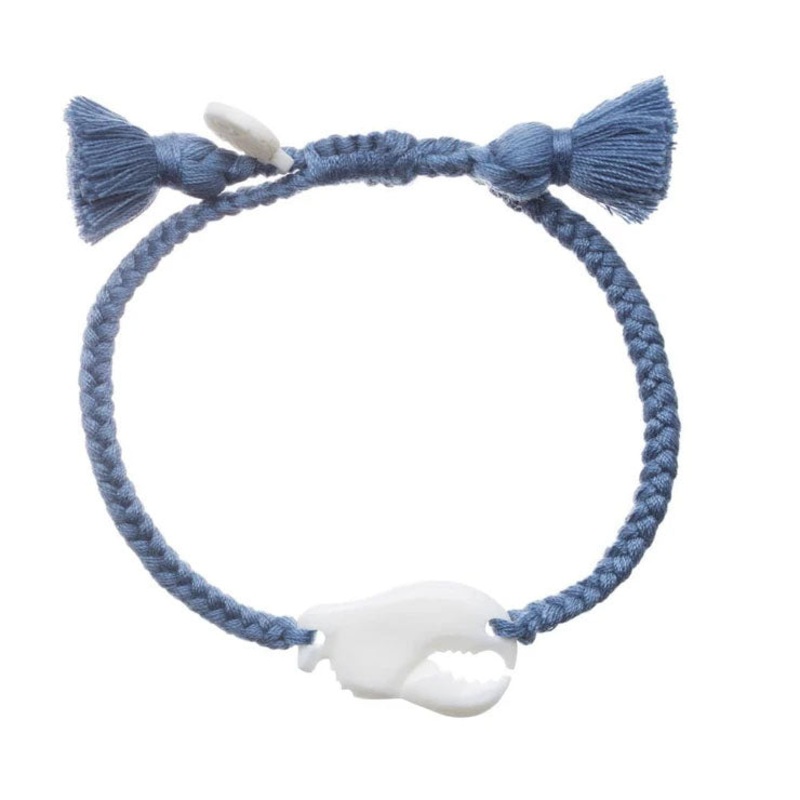 Lobster Claw Bracelet|Blue|Tassel