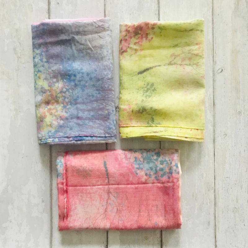 Monet Scarves|Green & Yellow|Pink & Blue|Pink & Peach
