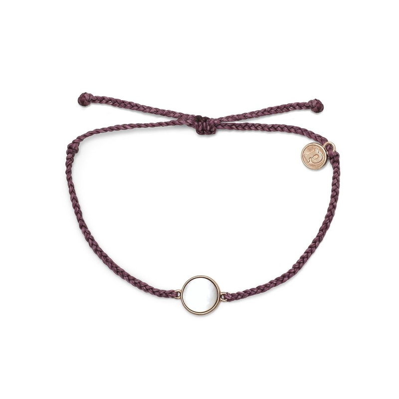 Mother Of Pearl Bracelet|Dark Lilac|Mediterranean Green