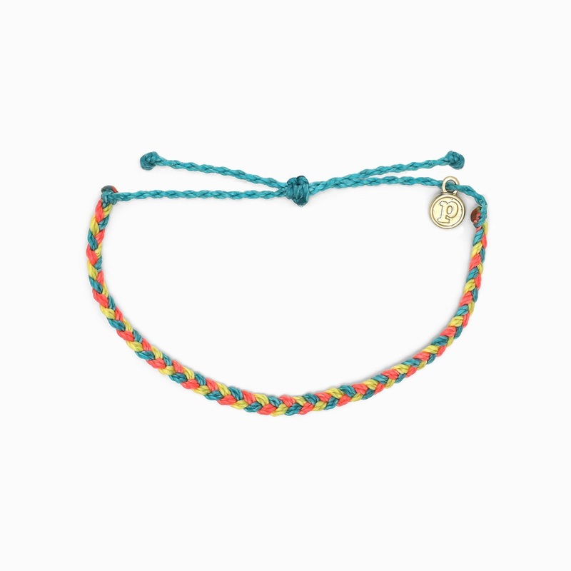 Multi Mini Braided Bracelet|Rainbow Sherbert