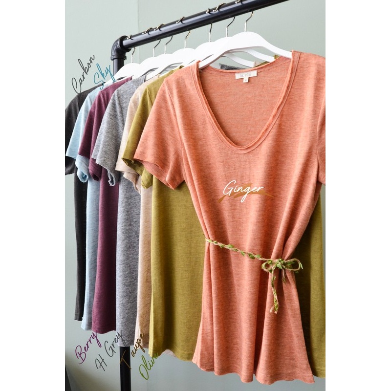 Ray of Sunshine Drapey Top|Small|Medium|Large|Berry Drapey|Navy Drapey|Ginger Drapey|Sky Drapey|Olive Drapey|Carbon Drapey|Heather Grey Drapey|Taupe Drapey