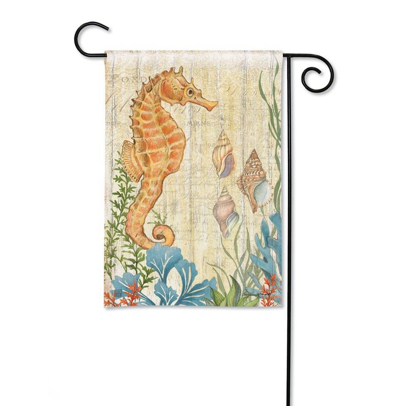 Sea Pony Garden Flag
