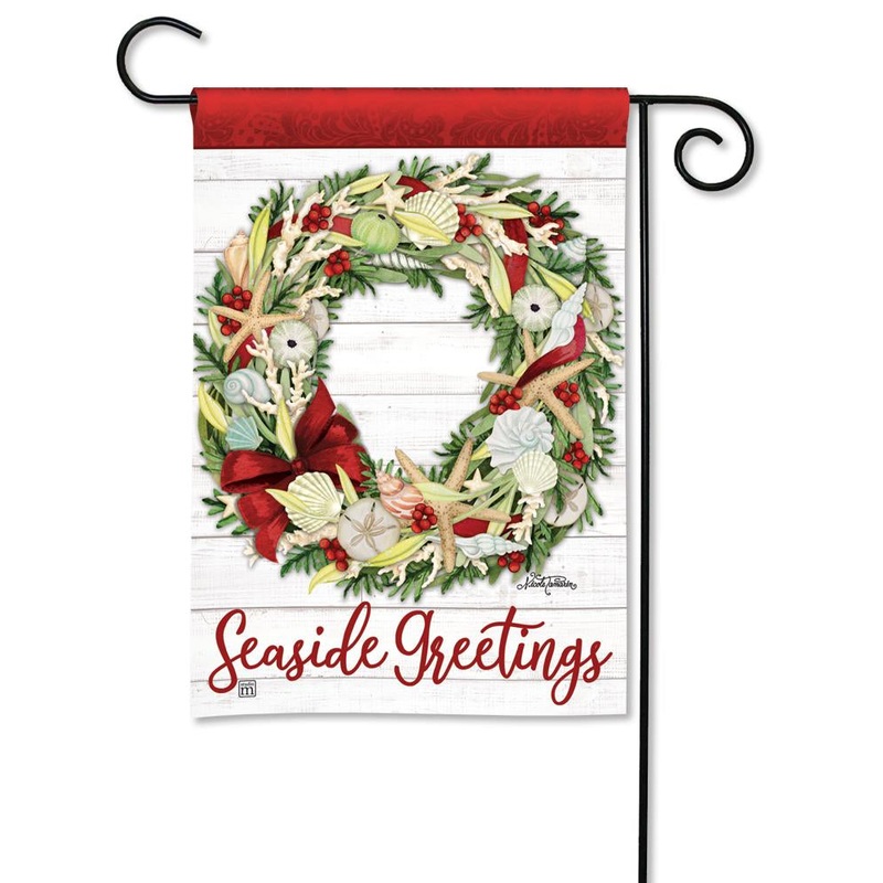 Seaside Greetings Garden Flag