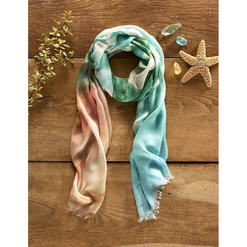 Water Element Seascape Scarf